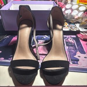 Madden Girl Black Heeled Sandals